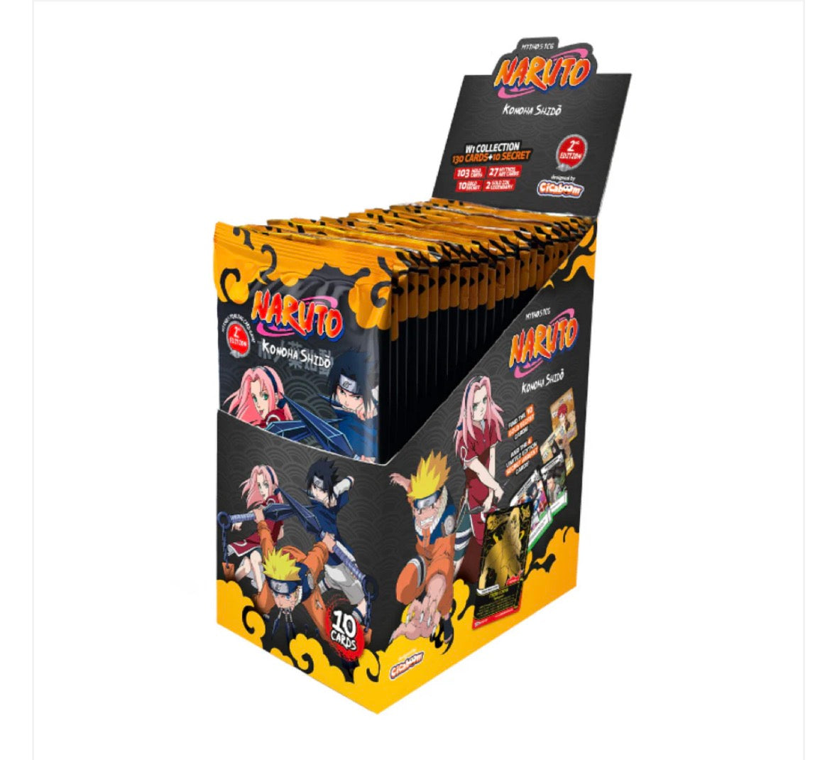 Naruto TCG: Set 2 Shinobi Shiren Display (24 Packs) 2nd Edition Englisch ab 24.09.2026 (12 Stk. = Sealed Case)